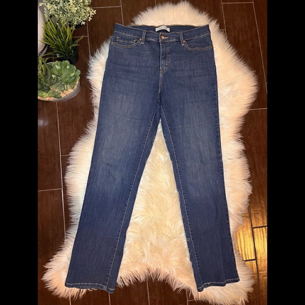 Levi’s 512 perfectly slimming straight denim sz 14 M